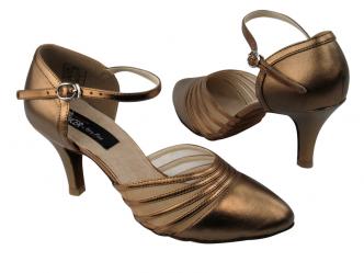 dance shoes women copper nude leather  